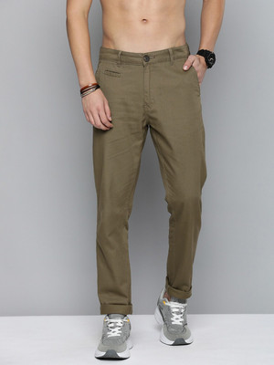 R.Code by The Roadster Life Co. Regular Fit Men Green Trousers