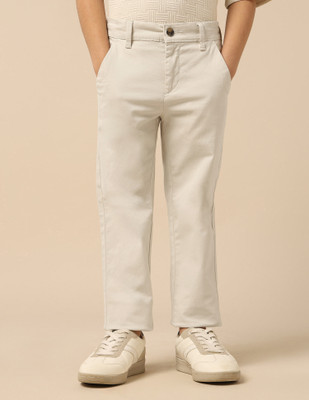 U.S. POLO ASSN. Regular Fit Boys Beige Trousers