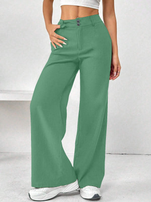 Rajovati Loose Fit Women Blue Trousers