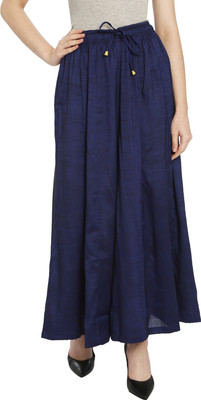 TNQ Flared Women Dark Blue Trousers