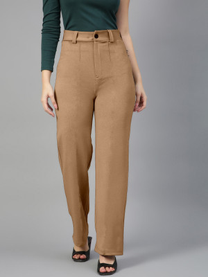 METRONAUT Regular Fit Women Beige Trousers