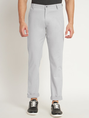 RAGZO Slim Fit Men Grey Trousers
