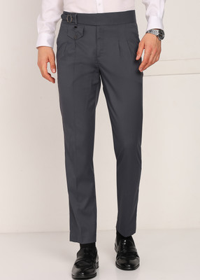 SAM & JACK Regular Fit Men Grey Trousers