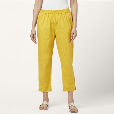 Rangmanch by Pantaloons Regular Fit Women Yellow Trousers