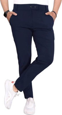 Advikfashion Slim Fit Men Blue Trousers