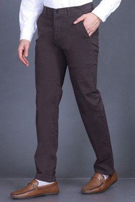 GODFREY Regular Fit Men Grey Trousers