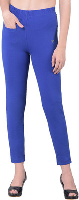 Comfort Lady Regular Fit Women Dark Blue Trousers