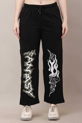 SABIAFASHION Loose Fit Women Black Trousers