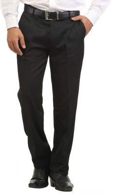 INSPIRE Slim Fit Men Black Trousers