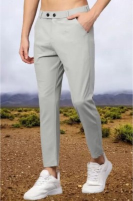 We Perfect Regular Fit Women Grey Trousers