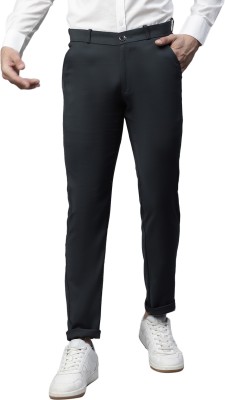 GLOBAL REPUBLIC Regular Fit Men Black Trousers