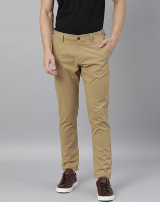 RARE RABBIT Slim Fit Men Khaki Trousers