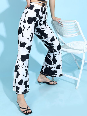 Tokyo Talkies Flared Women Black Trousers