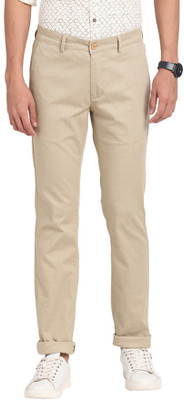 TURTLE Tapered Men Beige Trousers