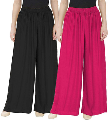 Cloud Star Flared Women Black, Pink Trousers