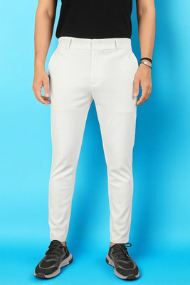 Rudra Enterprise Regular Fit Men White Trousers