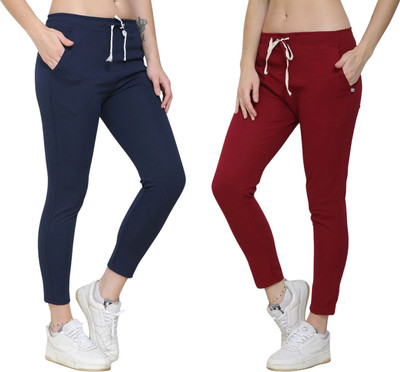 Kashmiri Theads Comfort Fit Women Maroon, Blue Trousers