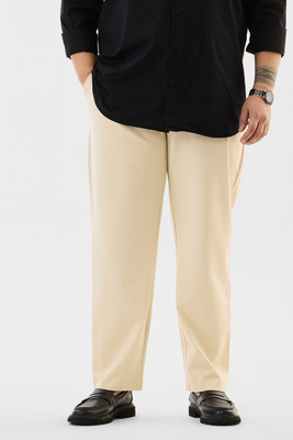 Snitch Regular Fit Men Beige Trousers