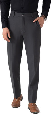 SUBTRACT Slim Fit Men Grey Trousers