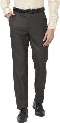 PARK AVENUE Regular Fit Men Green Trousers