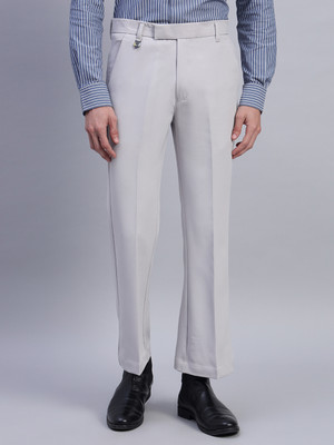AXNIS Comfort Fit Men Grey Trousers