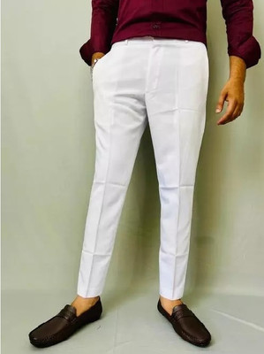 VXnine Regular Fit Men White Trousers
