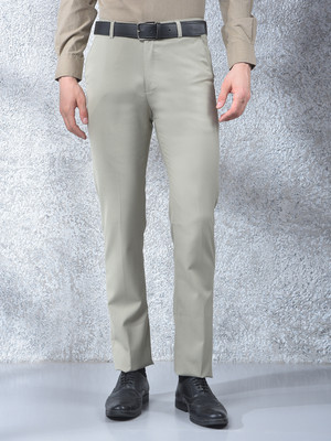 Canary London Slim Fit Men Beige Trousers