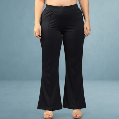 Anitafashion Loose Fit Women Black Trousers