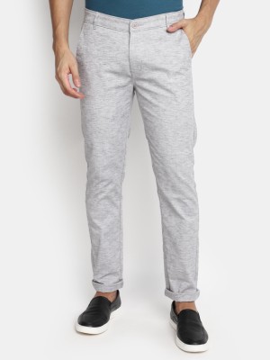 V-MART Slim Fit Men Grey, Grey Trousers