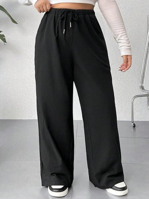 IMSA MODA Loose Fit Women Black Trousers