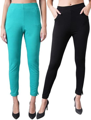 Eyba Comfort Fit Women Light Blue Trousers