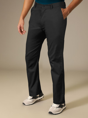 JUST BLACK Relaxed Men Black Trousers