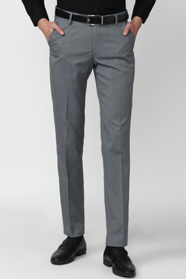 PETER ENGLAND Slim Fit Men Grey Trousers