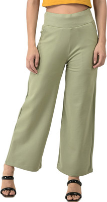 HOC Regular Fit Women Green Trousers