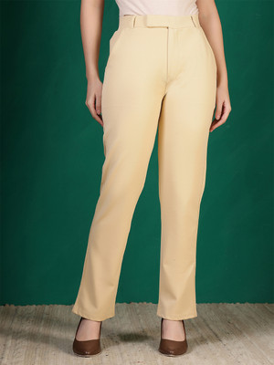 all about you Relaxed Women Cream Trousers