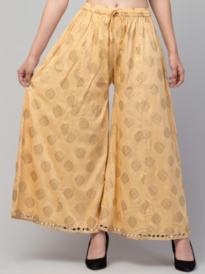 Trend Level Flared Women Beige Trousers