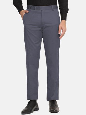 MANCREW Regular Fit Men Grey Trousers