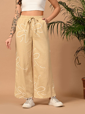 Fiorenza Regular Fit Women Beige Trousers
