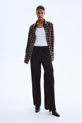 KOTTY Loose Fit Women Black Trousers