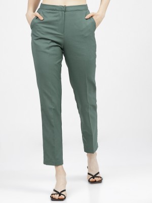 Tokyo Talkies Regular Fit Women Green Trousers