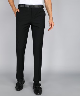 Raymond Slim Fit Men Black Trousers