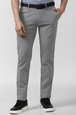 PETER ENGLAND Slim Fit Men Grey Trousers