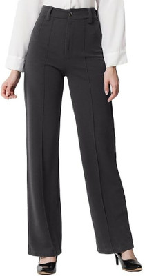 vroxa creation Regular Fit Women Grey Trousers