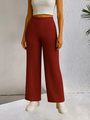 Moda Rapido Regular Fit Women Maroon Trousers