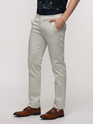 CROCODILE Slim Fit Men Beige Trousers