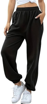 Pricha Loose Fit Women Black Trousers