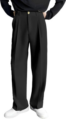 FTX Relaxed Men Black Trousers