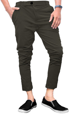 PTC CREATION Regular Fit Men Grey Trousers