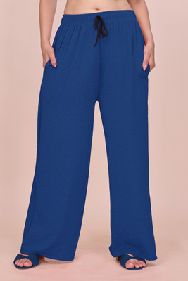 Tannu Fashion Relaxed Women Dark Blue Trousers