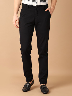V-MART Slim Fit Men Black Trousers